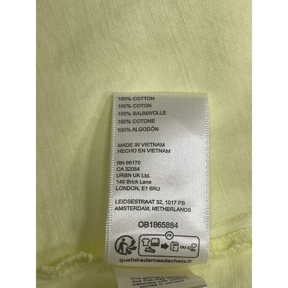 Free People Maxi Dress Women Yellow Just Jill Cotton Vacay Boho Retro Large New - Picture 10 of 12